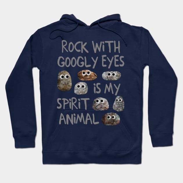 Rock with Googly Eyes Hoodie by ahadden